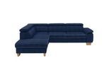 Beldomo System Ecksofa , Dunkelblau , Textil , Buche , massiv , Ottomane links, L-Form , 273x226 cm , Typenauswahl, Bettkasten erhältlich, Fußauswahl, Stoffauswahl, seitenverkehrt erhältlich, Bettfunktion erhältlich, Hocker erhältlich, Rückenfutter, individuell planbar, haustierfreundlicher Bezug , Wohnzimmer, Sofas & Couches, Wohnlandschaften, Ecksofas