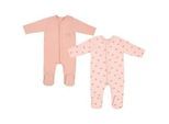 Patinio Schlafanzug , Rosa, Altrosa , Textil , Bär , Gr. 56 , female , Oeko-Tex® Standard 100 , einteilig , Babykleidung, Babypyjamas