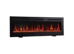 Elektrokamin , Schwarz , Metall, Glas , 152.4x46.6x11.9 cm , Fernbedienung, Flammeneffekt separat schaltbar, Überhitzungsschutz, Thermostat, Dimmer , Kleinmöbel