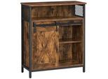 Hansiro Küchenschrank Aufbewahrungsschrank , Braun , Holzwerkstoff , 30x80x70 cm , Wohnzimmer, Kommoden & Sideboards, Kommoden