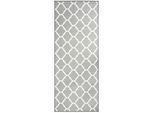 Novel Läufer , Grau , Textil , Uni , rechteckig , 80x450 cm , pflegeleicht , Teppiche und Böden, Teppiche, Teppichläufer, Läufer