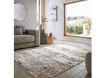 Teppich FLAIR RUGS "Drift Abstract, Glanzeffekt", multi, B:200cm H:7mm L:300cm, Polyester, Teppiche, Teppich, aus recyceltem Polyester, Wohnzimmer, Schlafzimmer, Esszimmer