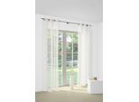 Wirth Gardine "Bettina" Ösen 1 Stk. tlg. Fertig-Store mit Metallösen nach Mass