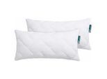 Microfaserkissen FAN "Hollofil Active m. MF-Bezug", weiß, B:40cm L:80cm, Bezug: 100% Polyester, Kopfkissen, volles Temperatur- und Feuchtigkeitsmanagement