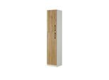Aktenschrank mit Massivholzfront SOLIDLine ¦ weiß ¦ Maße (cm): B: 40 H: 198,2 T: 40.0