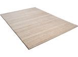 Wollteppich THEKO "Royal Berber Uni" Gr. 4, beige (natur grau), B:160cm H:18mm L:230cm, Schurwolle, Teppiche, Berber Optik, reine Wolle, ideal im Wohnzimmer & Schlafzimmer
