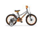 Kinderfahrrad , Orange, Silberfarben, Weiß , Metall , 25x30x55 cm , unisex , Freizeit & Co, Sport & Fitness, Fahrräder, Kinderfahrräder