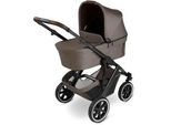 ABC Design Kinderwagen , Graubraun , Metall , 63x118x95.5 cm , EN 1888 , Feststellbremse, Fußstütze abklappbar, Federung, kugelgelagerte Räder, Verdeckung abnehmbar, 5-Punkte-Gurt, für Babyschale geeignet, Griff in Lederoptik, Transportsicherung, Sitz umsetzbar, abnehmbarer Schutzbügel , Baby on Tour, Kinderwagen, Kombikinderwagen