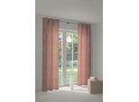 Vorhang WIRTH "Stuben" Gr. 5, rot (apricot), B:132cm H:255cm, Jacquard, Baumwolle, Polyester, Gardinen, Vorhang