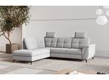 Ecksofa SIT & MORE "Zora", silber, B:244cm H:92cm T:212cm, 90% Polyester 10% Polyamid, Sofas, Ecksofa, wahlweise mit Bettfunktion und Bettkasten