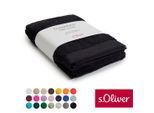 Duschtuch S.OLIVER "s.Oliver, Premium Qualität, 600 gr/m², auch als Sets erhältlich", schwarz, B:70cm L:140cm, Walkfrottier, Baumwolle, Handtücher, große Farbauswahl, auch als Handtuch, Waschhandschuh, Gästetuch