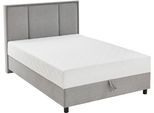 Boxbett "ARLA", grau (hellgrau), B:145cm L:213cm, ATLANTIC HOME COLLECTION, Komplettbetten, Boxspringbett, mit Taschen-Federkernmatratze und Bettkasten