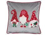 X-Mas Zierkissen , Multicolor , Textil , Weihnachten , Füllung: Polyester , 45x45 cm , Oeko-Tex® Standard 100 , pflegeleicht , Heimtextilien, Wohntextilien, Kissen, Zierkissen