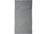 Sporthandtuch TOM TAILOR HOME "Fitnesstuch COLOR BATH", grau (moody grau), B:50cm L:100cm, Microfaser, Mikrofaser, Handtücher, Logo Prägung, Mikrofaser, weich, schnell trocknend