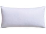 Federkissen RIBECO "Kopfkissen Laram, allergikergeeignetes Kissen, in 40x80 oder 80x80 cm", weiß, B:40cm L:80cm, Bezug: 100% Baumwolle. Füllung: 90% Federn, 10% Daunen, Kopfkissen, bietet optimale Stützkraft