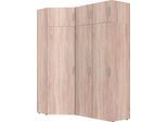 Schranksystem WIMEX "Münster", braun (eiche sägerau nachbildung), H:225cm T:54cm, Holzwerkstoff, Schränke, Schranksystem, Mehrzweckschrank