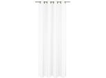 Gardine WIRTH "Chloé", weiss (weiß), B:850cm H:260cm, Polyester, Gardinen, Gardine, Fertigstore mit Ösen (Ø 4 cm) nach Mass
