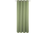 Vorhang WIRTH "Trondheim B", grün (hellgrün), B:132cm H:155cm, Chenille, Polyacryl, Gardinen, Vorhang, nach Mass