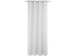 Vorhang WIRTH "Umea" Gr. 2, weiss (weiß), B:132cm H:175cm, Jacquard, Polyester, Gardinen, Vorhang