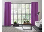 Vorhang WIRTH "Dim out", lila, B:142cm H:225cm, Polyester, Gardinen, Vorhang, nach Mass