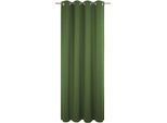 Vorhang WIRTH "Trondheim B", grün (dunkelgrün), B:132cm H:265cm, Chenille, Polyacryl, Gardinen, Vorhang, nach Mass