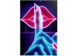 Poster REINDERS "Neon Lips", bunt (farbe bild(er): mehrfarbig), B:61cm H:91,5cm, Papier, Bilder, Poster