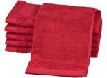 Gästehandtücher ROSS "Rubin", rot (vino), B:30cm L:50cm, Frottier, Baumwolle, Handtücher, 100% Baumwolle