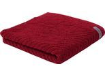 Duschtuch ROSS "Smart", rot (marsala), B:70cm L:140cm, Frottier, Obermaterial: 100% Baumwolle, Handtücher, Uni-Rippe mit Velourslabel