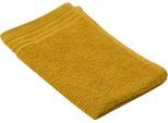 Gästehandtücher GÖZZE "Hanna", gelb (senf), B:30cm L:50cm, Walkfrottier, Obermaterial: 100% Baumwolle, Handtücher, Set, Uni Farben, strukturierte Bordüre, 100% Baumwolle