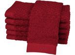 Gästehandtücher ROSS "Harmony", rot (kirsche), B:30cm L:50cm, Frottier, Baumwolle, Handtücher, 100 % Baumwolle, Hoch Tief Struktur, viele Farben
