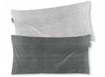Kissenbezug IRISETTE "Wave-HK 8557", grün (salbei), B:40cm L:80cm, Mako-Satin, Obermaterial: 100% Baumwolle, Kissenbezüge, Kissenbezug, anschmiegsam und atmungsaktiv