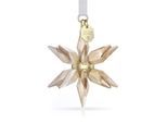 Dekohänger SWAROVSKI "Kristallfigur Sammelfigur Annual Edition Festive 3D Ornament 2025", gold (goldfarben, weiß), Dekohänger, Baumwolle, Kristallglas, Metall, Swarovski Kristall