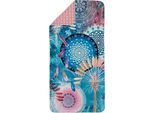 Strandtuch HIP "Kanya", bunt (multi, bunt), B:75cm L:180cm, Microfaser, Obermaterial: 100% Polyester, Handtücher, Mikrofaser, Schnelltrocknend, Reisen, Sport, Yoga, Wendeoptik