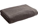 Badetuch CHRISTY "LUXE", grau (soot), B:90cm L:165cm, Walkfrottier, Obermaterial: 100% Baumwolle, Handtücher, Badetuch, Luxus Badetuch in Premium Qualität mit 730g/m², 90x165cm, 1er Set