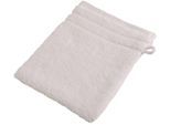 Waschhandschuh WEWO FASHION "9518W", weiß, B:16cm L:21cm, Frottee, Waschlappen, saugstark