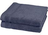 Handtücher ROSS "Rubin", blau (denim), B:50cm L:100cm, Frottier, Baumwolle, Handtücher, 100% Baumwolle