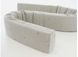 Bettrolle TRÄUMELAND, grün, B:12cm H:12cm L:200cm, Bezug: 100% Baumwolle. Füllung: 100% Polyester, Bettwarenzubehör