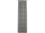 Vorhang ADAM "Flower Cuvée" Gr. 1, grau (dunkelgrau), B:145cm H:145cm, Jacquard, Baumwolle (Bio-Baumwolle), Gardinen, aus 100% Bio-Baumwolle