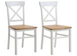 Esszimmerstuhl ANDAS "Tatra TOPSELLER", weiss (weiß, eiche), B:42cm H:93cm T:50cm, Massivholz, Stühle, Esszimmerstuhl, Holzstuhl im 2er, 4er oder 6er-Set, Küchenstuhl Landhaus