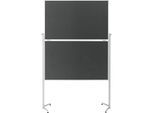 magnetoplan Moderationstafel EVOLUTION plus, klappbar, Filz grau