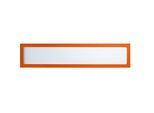 eurokraft basic Magnetische Infotasche, für Überschriften, DIN A4 quer / DIN A3 hoch, 312 x 60 mm, Rahmen orange, VE 10 Stk