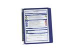 DURABLE Wandhalter-Komplett-Set, 5 Klarsichttafeln DIN A4, VE 2 Stk, Rahmen blau, ab 3 VE