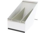 Haftetikettenspender, für Rollenwicklung innen und außen, Rollen-Ø max. 240 mm, LxBxH 260 x 107 x 180 mm kaiserkraft