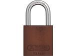 ABUS Vorhängeschloss, Aluminium, 72/40, VE 6 Stk, braun