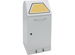 Wertstoffsammler mit Pedal, mit Inneneimer, Volumen 60 l, lichtgrau kaiserkraft