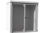 eurokraft pro Gasflaschencontainer, feuerbeständig, für 35 Flaschen mit Ø 230 mm, weiß