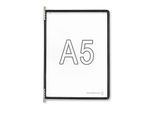Tarifold Klarsichttafel, VE 10 Stk, für DIN A5, schwarz