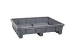 Regal-Bodenwanne, aus Polyethylen, Auffangvolumen 315 l, für Fachbreite 1400 mm kaiserkraft
