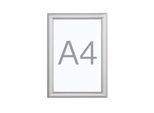 B1-Klapprahmen, Aluminiumprofil, VE 2 Stk, für DIN A4 kaiserkraft