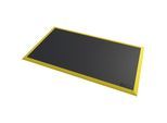 NOTRAX ESD-Anti-Ermüdungsmatte Diamond Flex™, LxB 1630 x 1020 mm, schwarz / gelb
